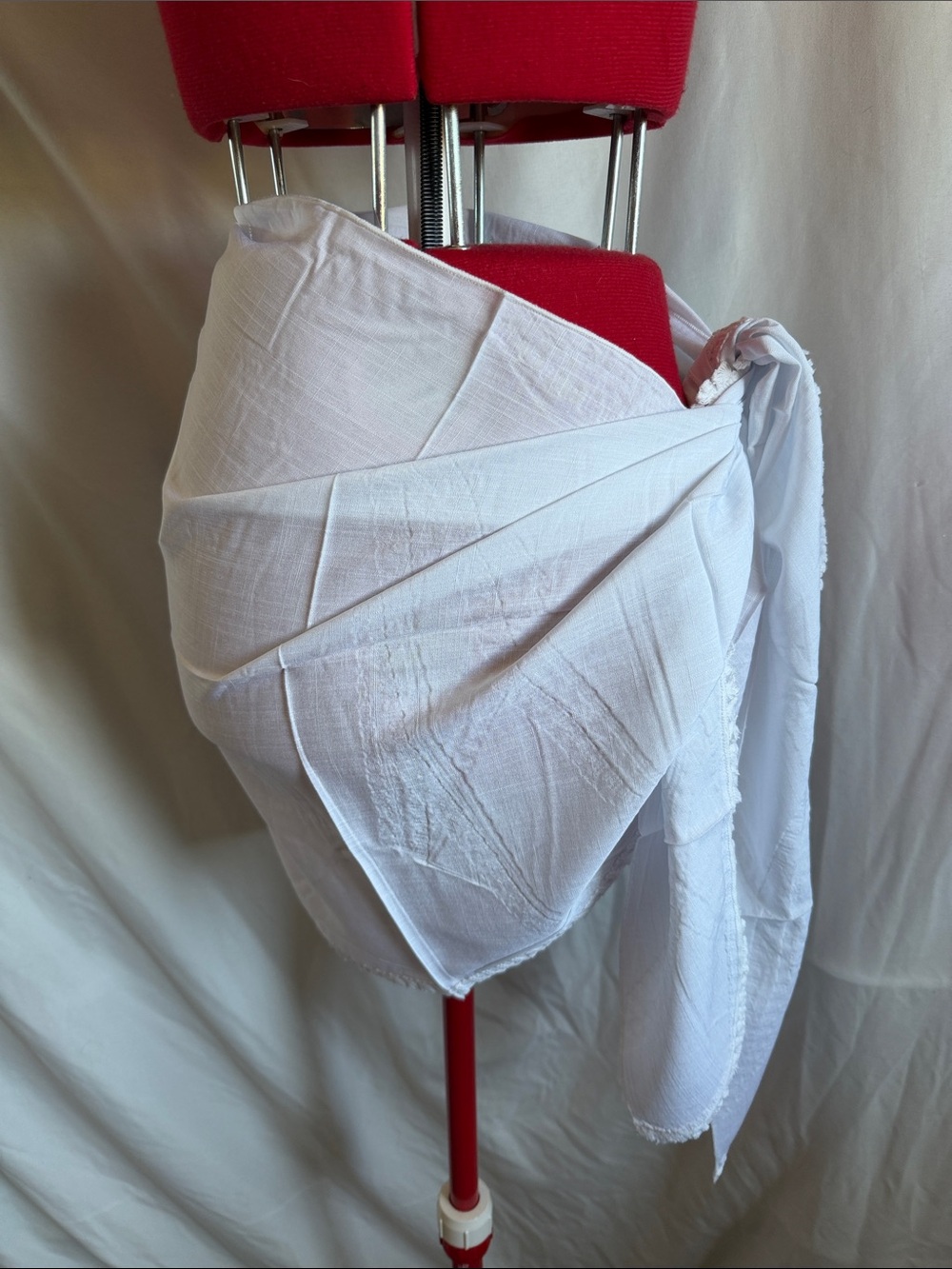Women's White Wrap Sarong Coverup - Beach Tie Skirt SM344